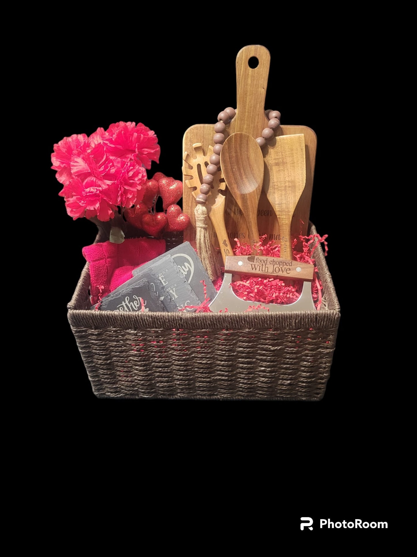 Family Blessings Acacia Gift Basket - 13 Pcs Set