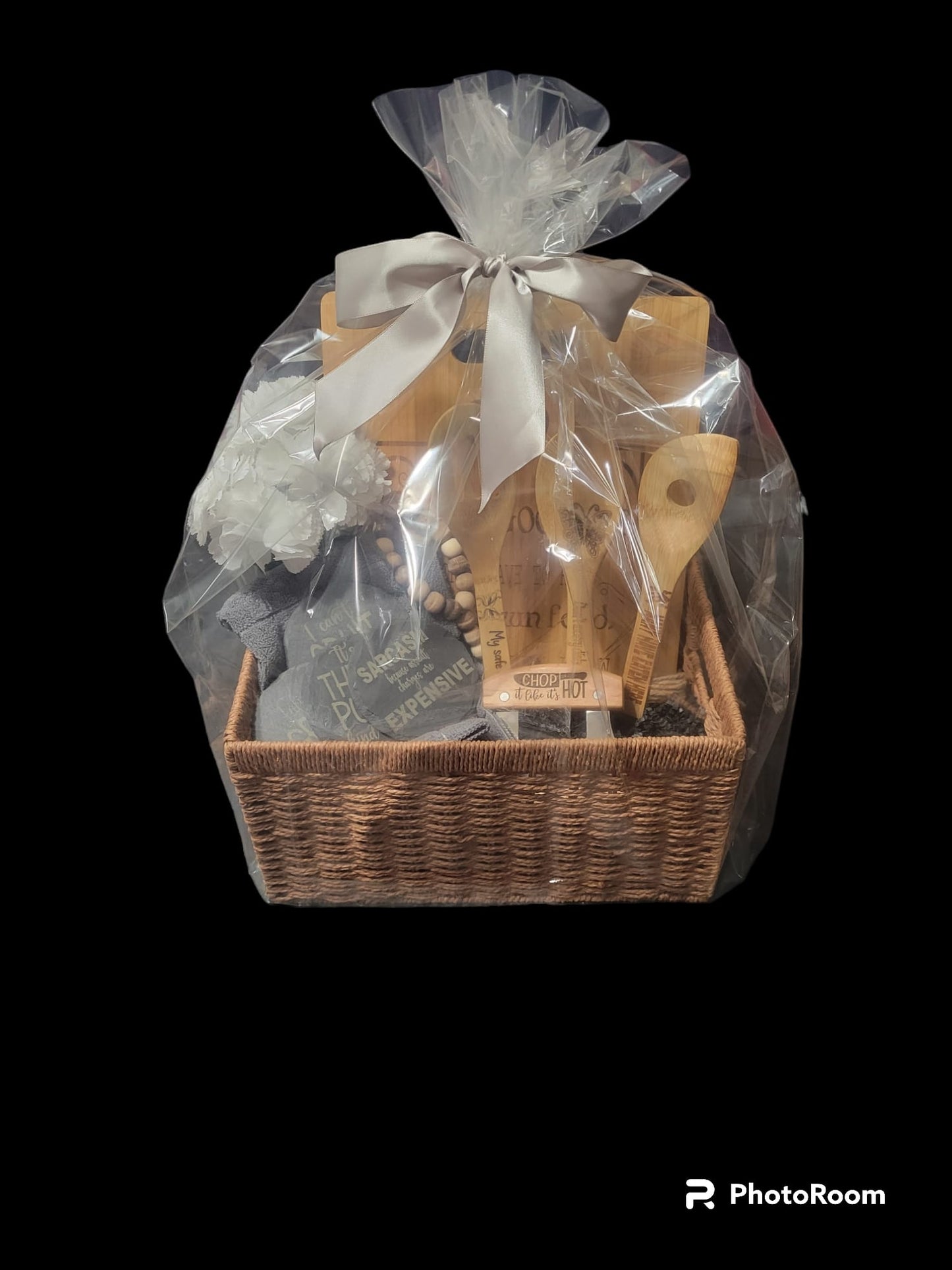 Family Blessings Acacia Gift Basket - 13 Pcs Set